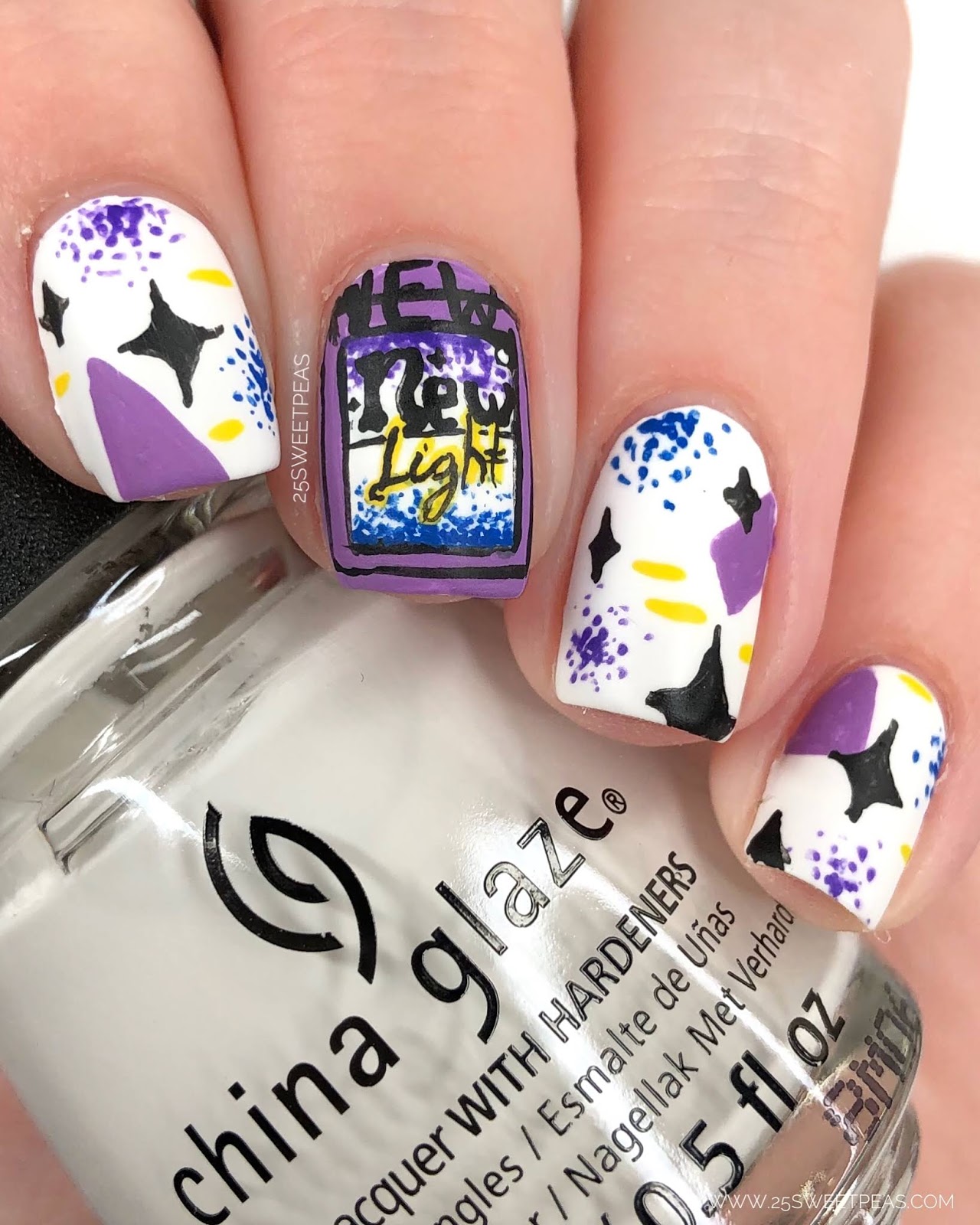 John Mayer New Light Nail Art — 25 Sweetpeas