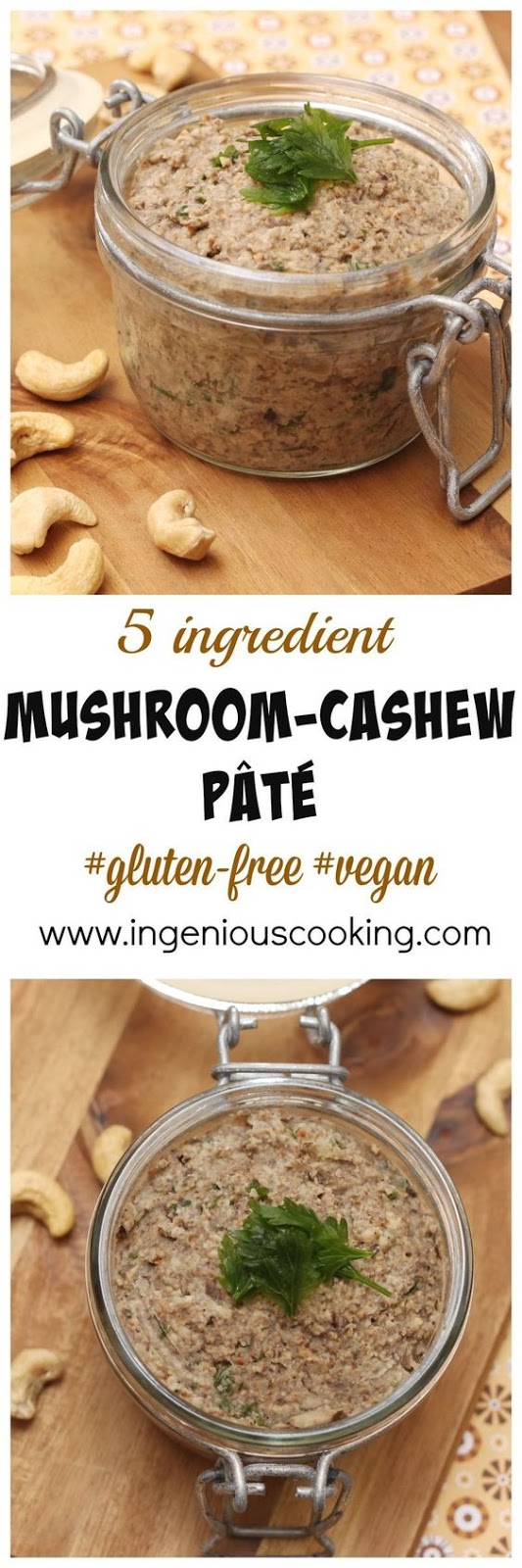 #Vegan mushroom cashew pate #glutenfree
