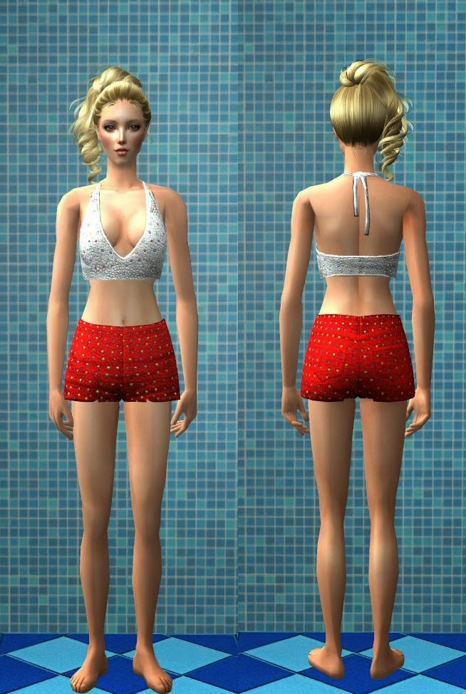 forbrydelse Legitim Skrive ud TheNinthWaveSims: The Sims 2 - Katy Perry's Sweet Treats Casual Swimwear  For TS2