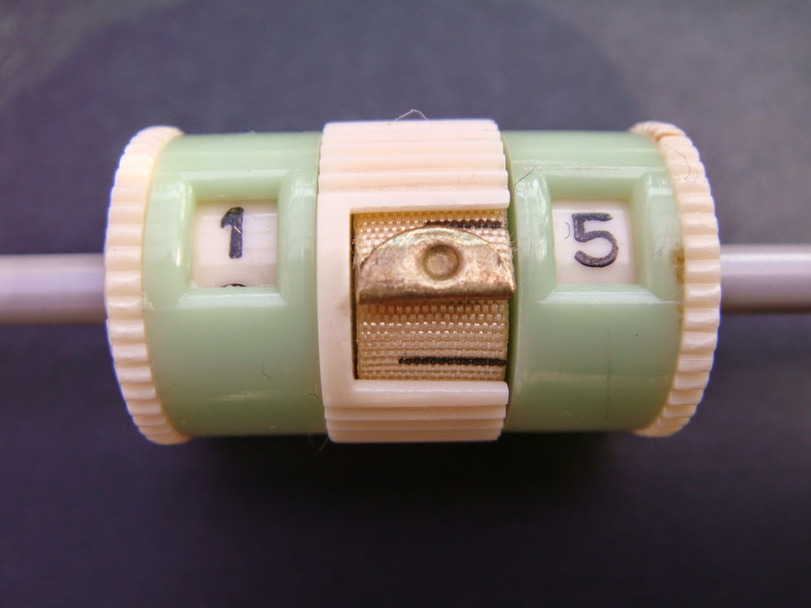 A1Scrapmetal Stitch counter for Knitting with built in tape measure.