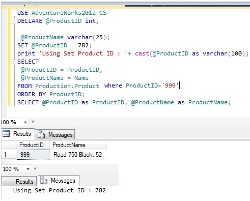 Microsoft Business Intelligence: Using the Set and Select Commands ...