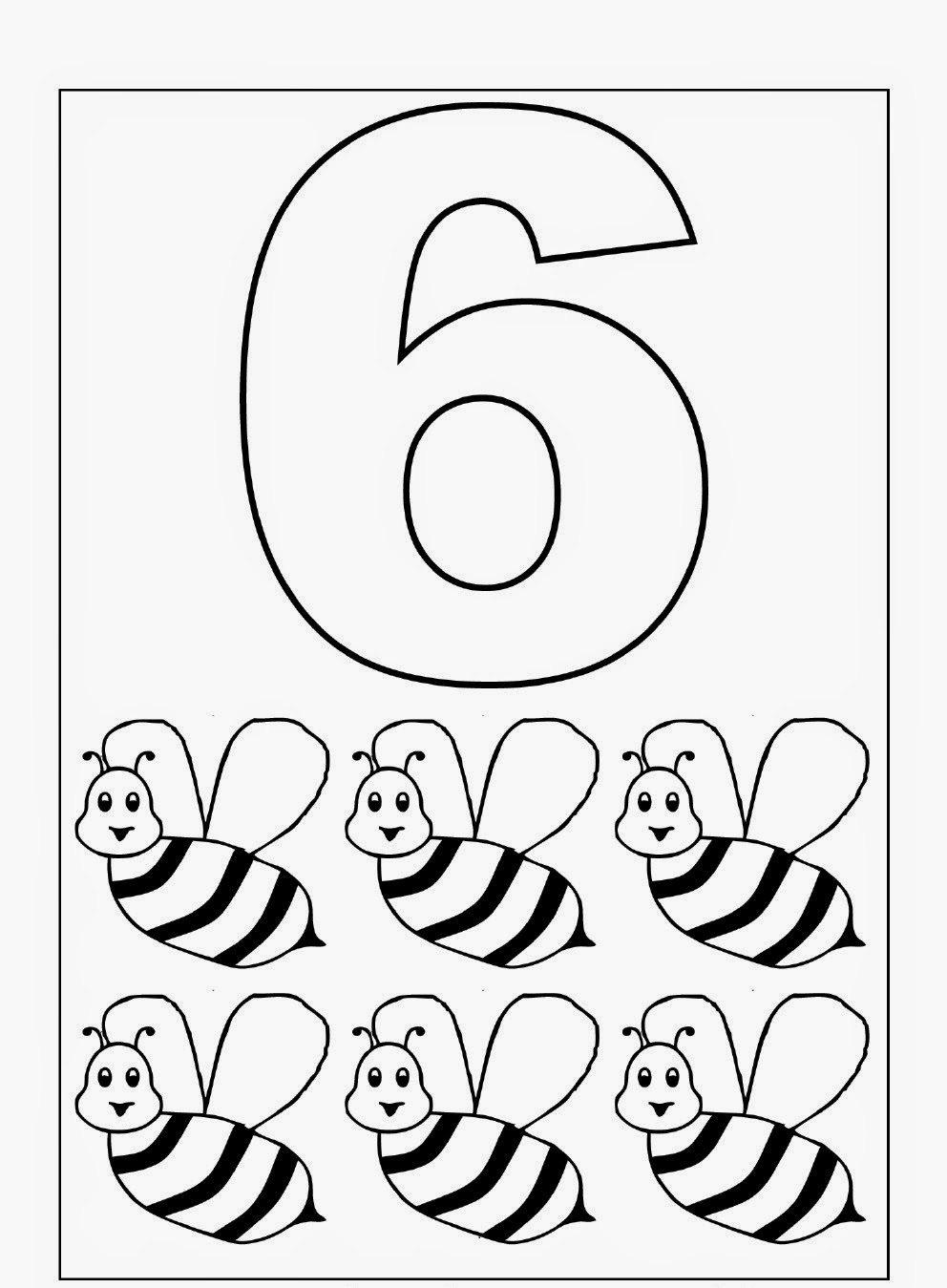6 - Kindergarten Coloring Pages