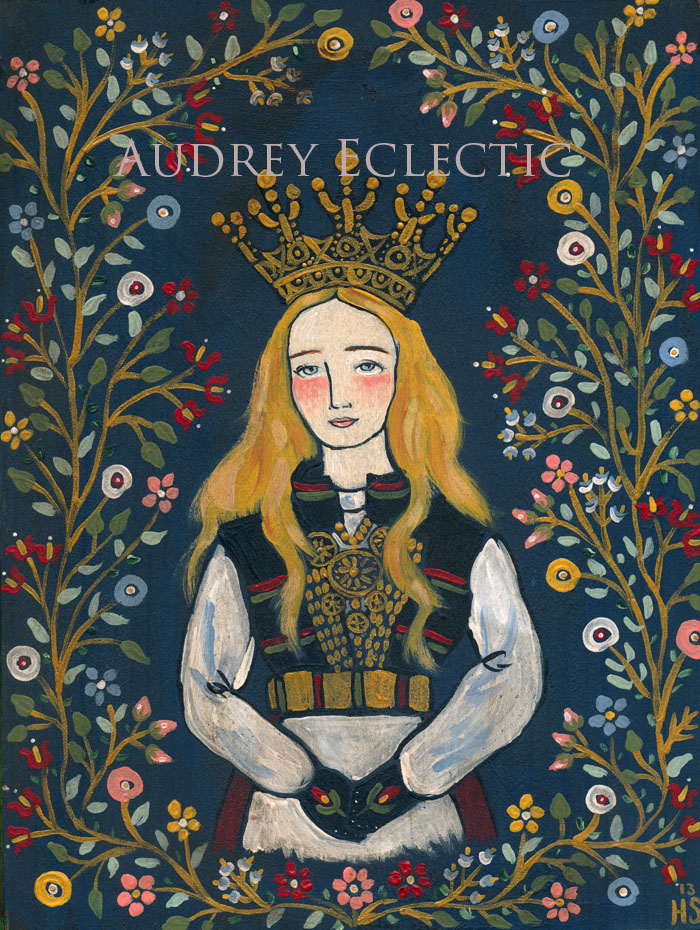 Scandinavian Folk My Art Norwegian Bride