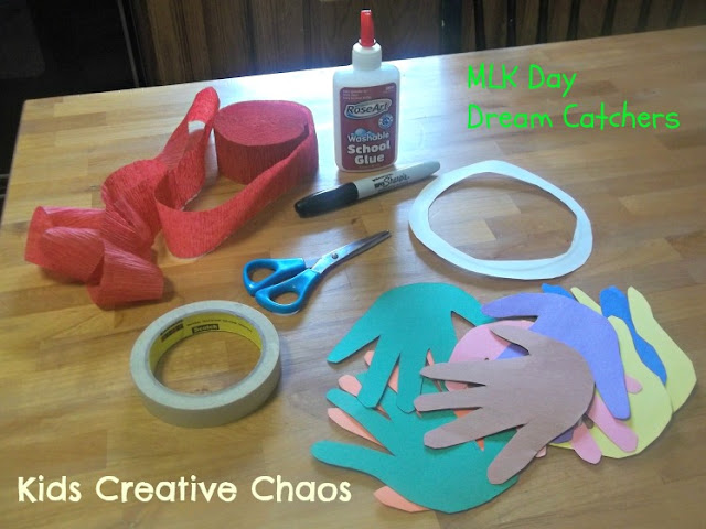 Handprint Paper Craft for Martin Luther King Day Kids
