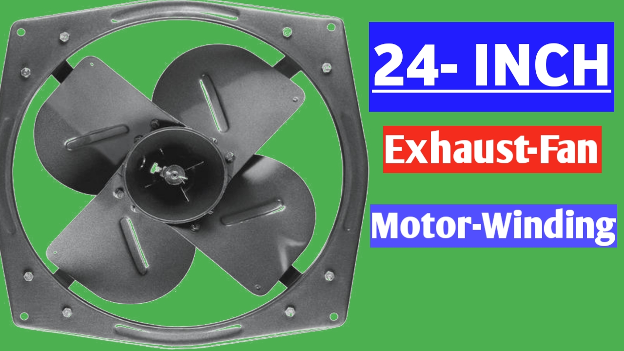 Exhaust fan motor 24 slot motor winding 24 inch ves shutter fan big