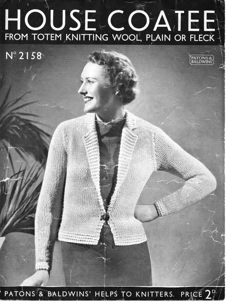 Knitting Now and Then: 1930s Chunky Knits