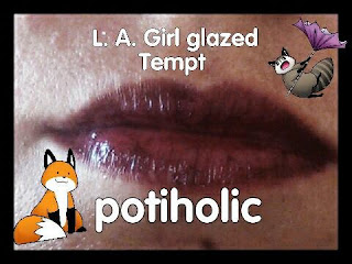 swatch tempt la girl glazed lip paint