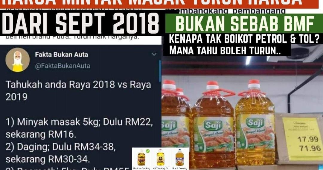 Harga minyak masak