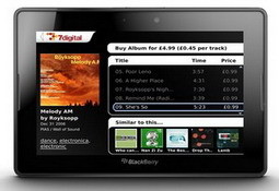 BlackBerry PlayBook to preload 7digital Music Store