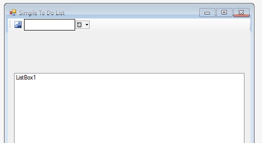 ToolStrip Setting Up ToolStrip Setting Up