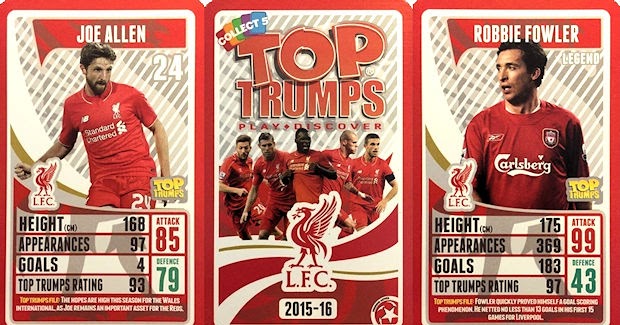 Various Players Details about  / Top Trumps Single Football Cards Liverpool 2010