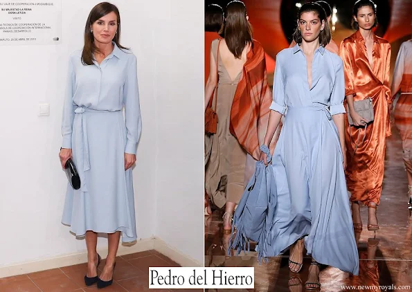 Queen Letizia wore Pedro del Hierro dress from 2019 Collection