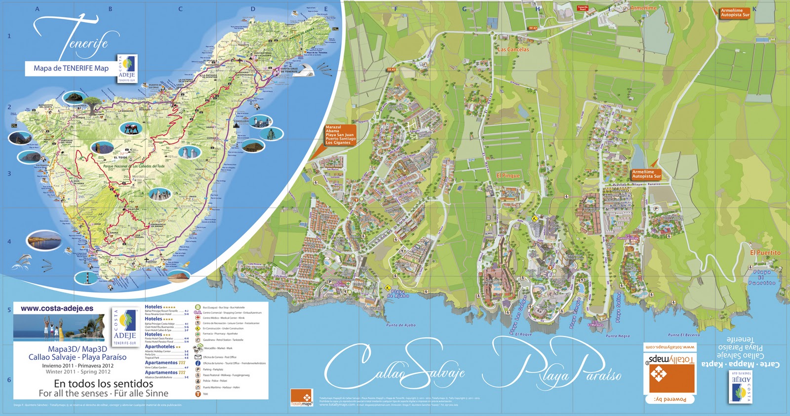 Playa Paraiso Beach Map