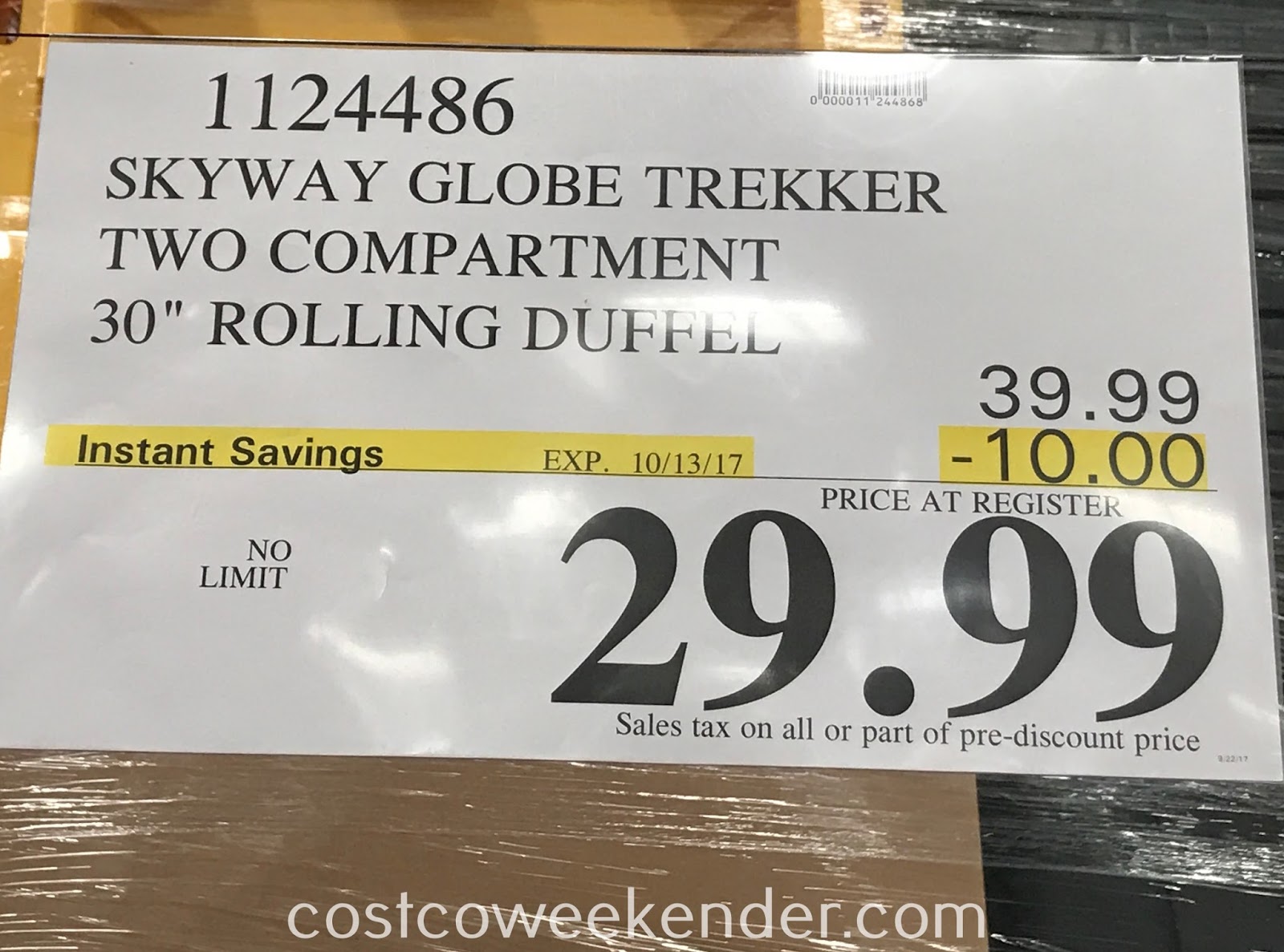 skyway duffle bag costco