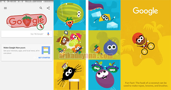 Cara Main Game Doodle Fruit Google Di Android