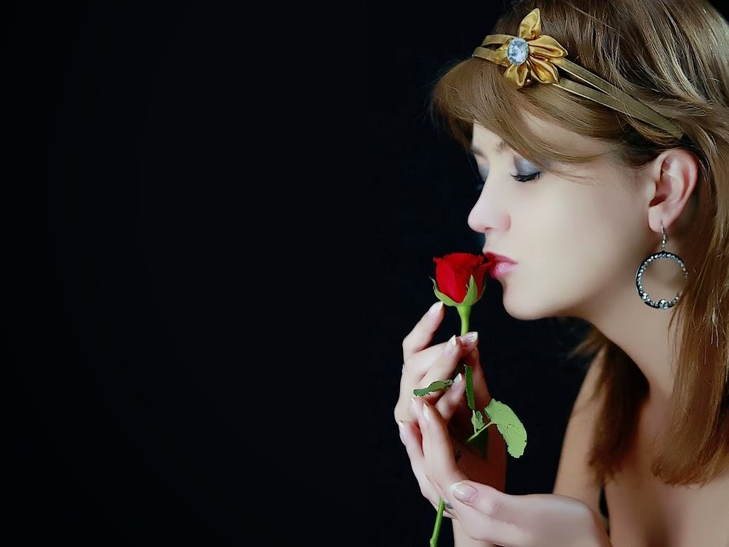 Red Rose Girl Wallpapers