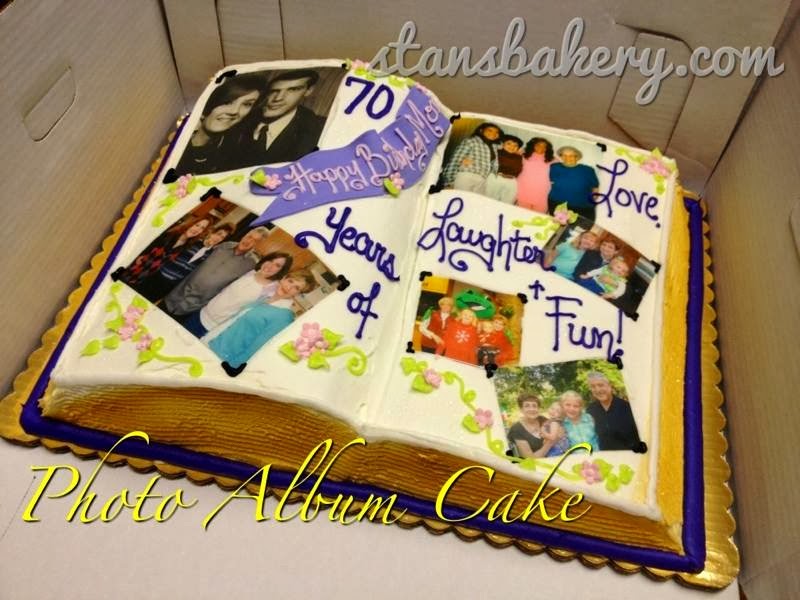 Leslie's Cool Cakes from Stan's Northfield Bakery Photo Album Cake