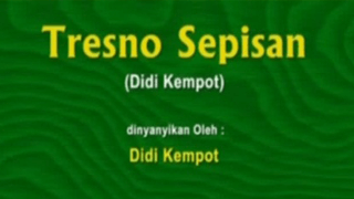 Lirik Lagu Tresno Sepisan - Didi Kempot