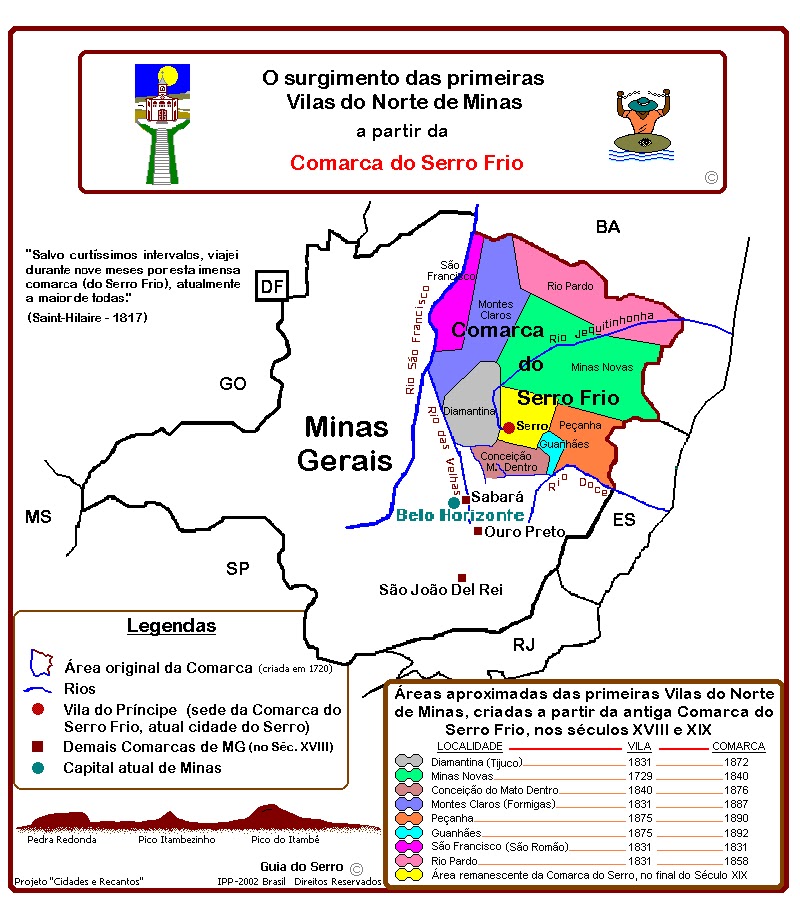 Guia do Serro MG Brasil O Surgimento das Primeiras Vilas do Norte de Minas, a partir da Guia do Serro MG Brasil O Surgimento das Primeiras Vilas do Norte de Minas, a partir da