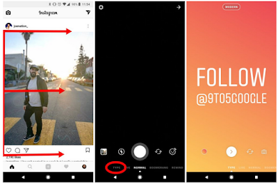 Cara menggunakan Mode TYpe Instagram Story yang baru di Android