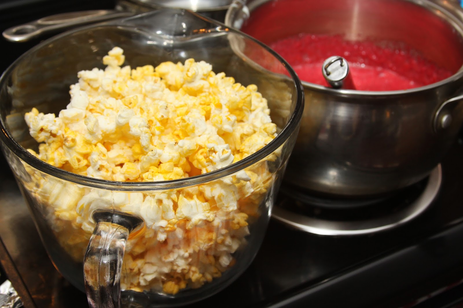 For the Love of Food Colorful JellO Candy Popcorn