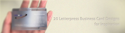 20 Letterpress Business Card Designs for Inspiration 