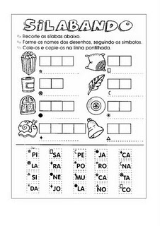 Atividades de Alfabetização - Nível silábico e silábico-alfabético ...
