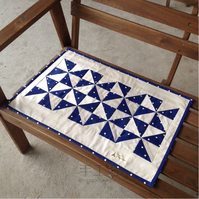 Patchwork Quilt Windmill of triangles. DIY stepbystep DIY Tutorial