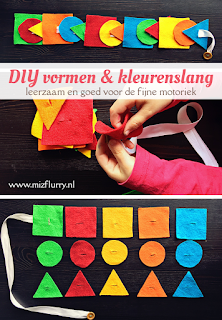DIY vormen en kleuren knoopslang