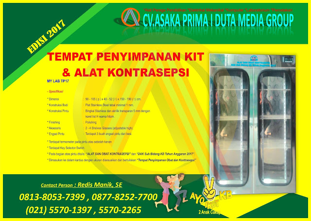 TEMPAT PENYIMPANAN KIT/ALAT DAN OBAT KONTRASEPSI 2017,Lemari Alkon BKKBN 2017 ,LEMARI ALKON (ALAT OBAT 2017,juknis dak bkkbn 2017