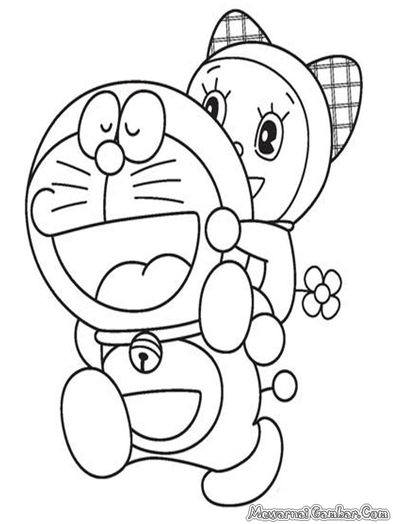 Arti Kombinasi Warna Mewarnai Gambar Hitam Putih Doraemon Smua