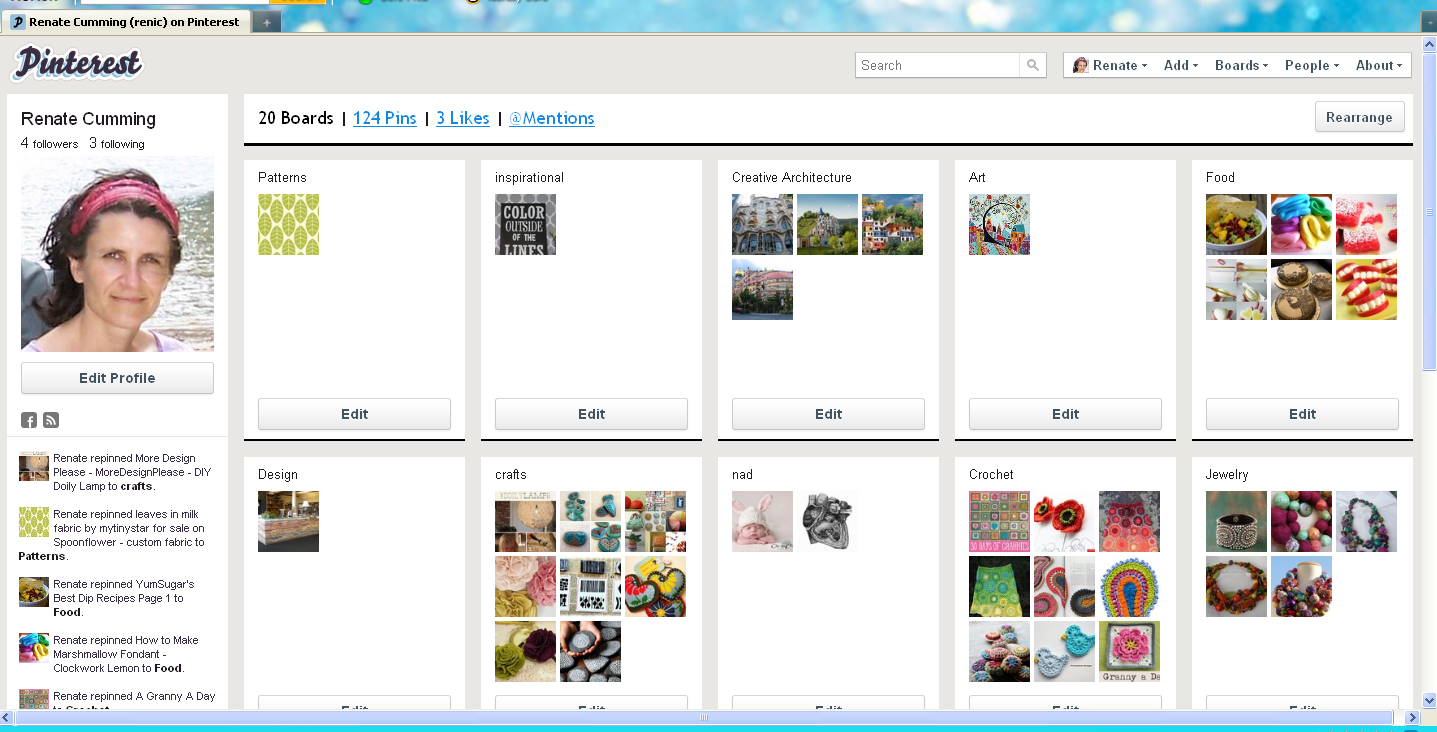 artful explorations: Virtual Pin Boards