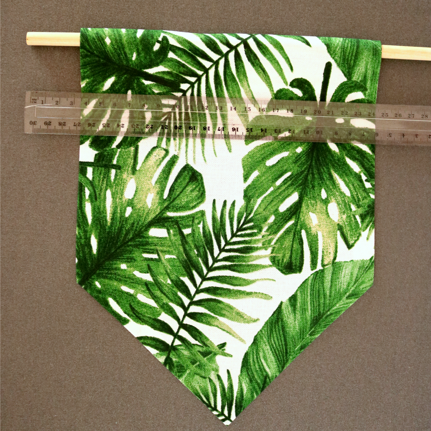 Southern In Law How to Make a DIY NoSew Fabric Wall Hanging
