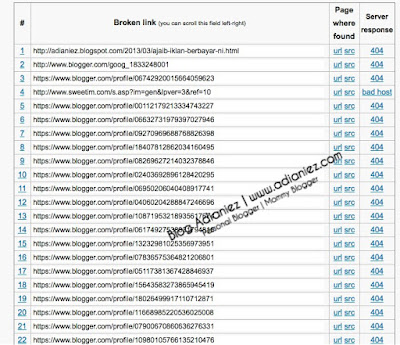 Bekerja Keras Dengan Broken Link Checker | Pencarian Bad Link / Dead Link !