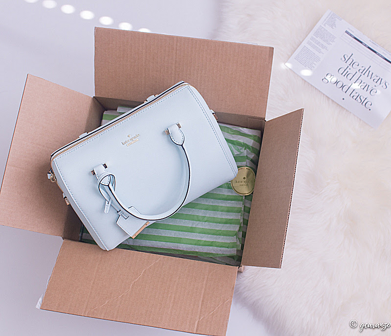 Unboxing: Kate Spade Cameron Street Large Lane in Island Waters | A Glad  Diary