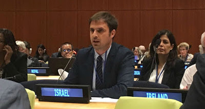 Johannes Guagnin represents JNF at the UN 