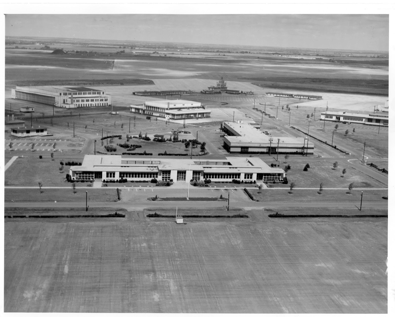 Aerial view of Naval Air Station, or North Base