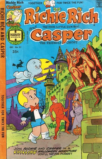 Dave's Comic Heroes Blog: Happy Halloween From Richie Rich and Casper The  Friendly Ghost