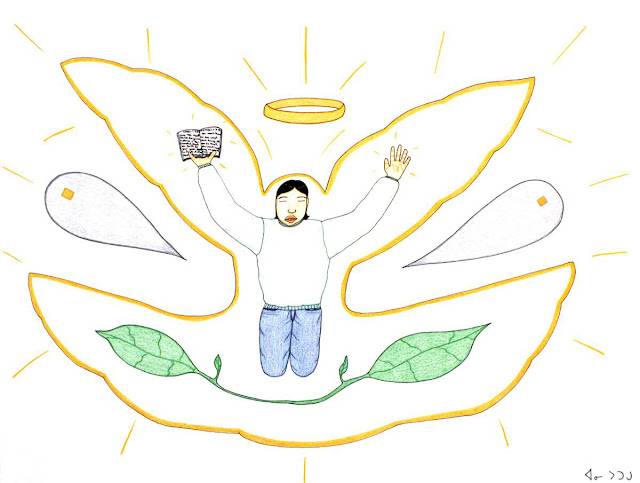 Annie Pootoogook, Composition (“Religious Ecstasy”), 2006 © Annie Pootoogook