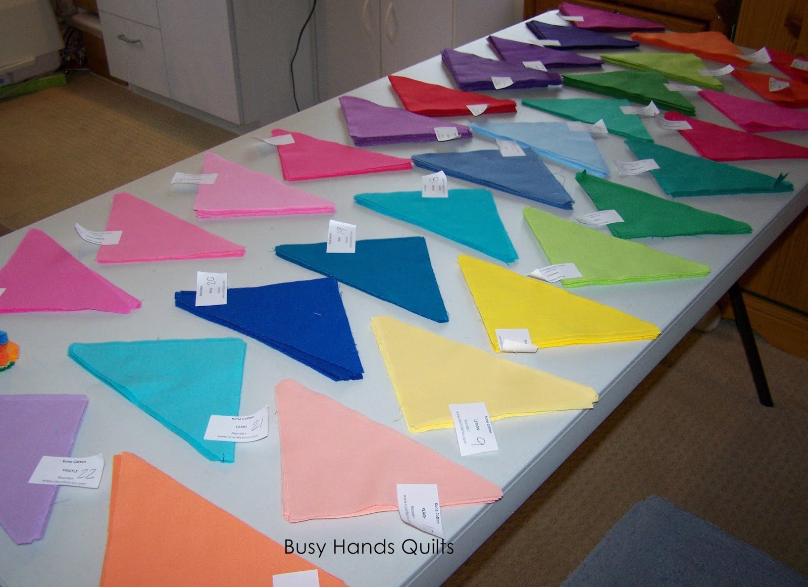 Busy Hands Quilts Postcard From Sweden Quilt Along Piecing HSTs