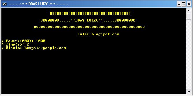 Source Tool DDOS BY Lulzc Version 1 4