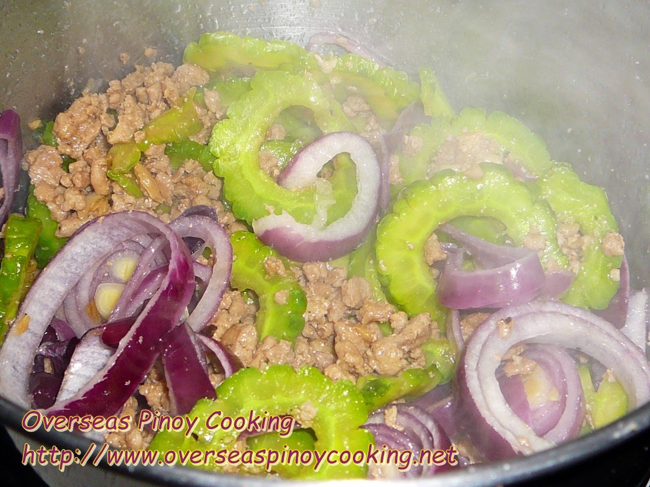 Pork Giniling with Ampalaya - Cooking Procedure