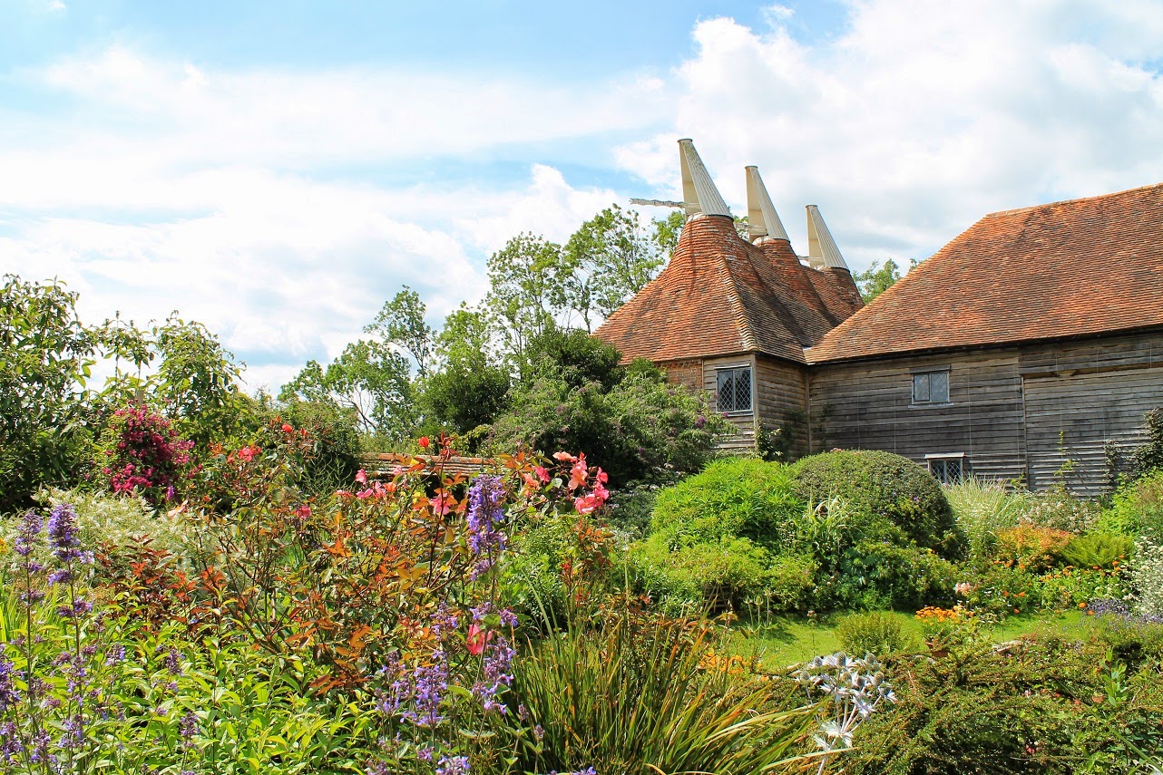 Belles Fleurs Garten, Haus, Natur Gärten in Südengland Great Dixter