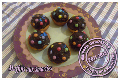 Muffins aux smarties oumzakino