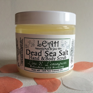 Dead Sea Salt Scrub Lime Lemongrass Leah Skincare
