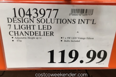 Deal for the Design Solutions International 7 Light LED Chandelier at Costco