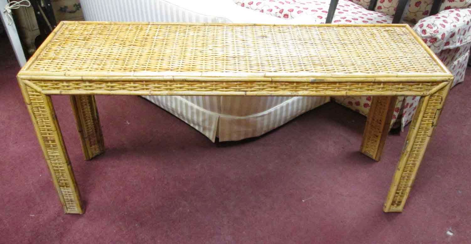 UHURU FURNITURE & COLLECTIBLES SOLD Rattan Sofa Table 65