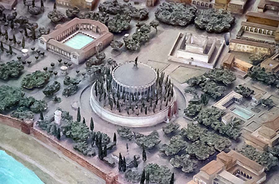 restoration of mausoleum of augustus in rome begins roma