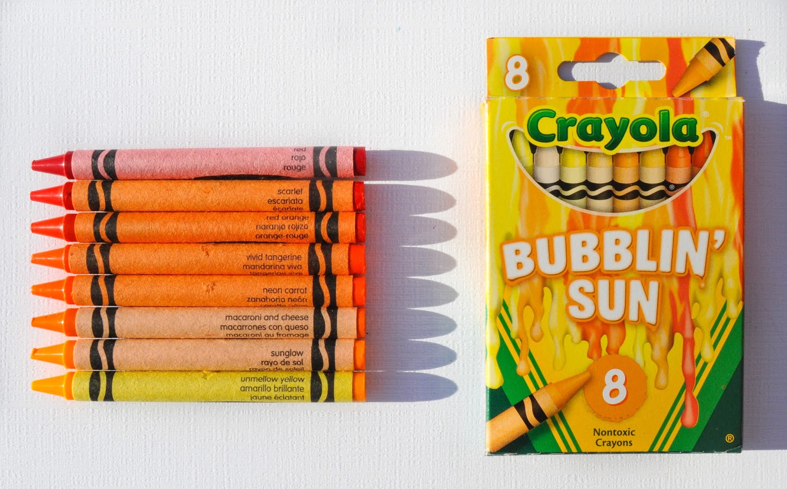 8 Count Crayola Meltdown Crayons What's Inside the Box Jenny's Crayon Collection