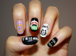 nails friends nail tv inspired birthday paint